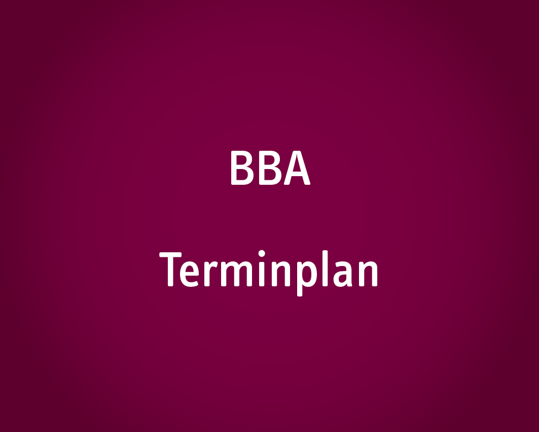 BBA Terminplan