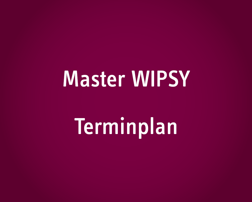 Master WIPSY Terminplan