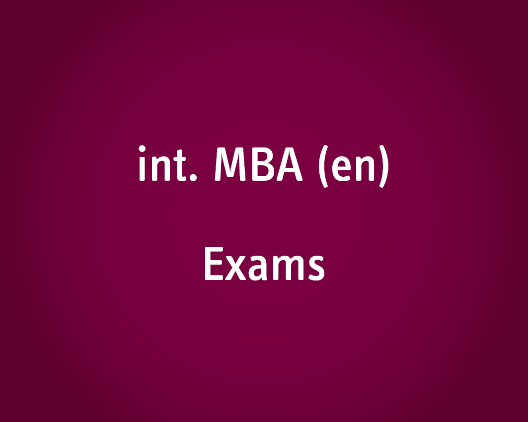 Master int. MBA Exams